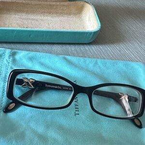 Tiffany & Co. TF 2016 8055 Square Black Blue Knot Eyeglasses Frame